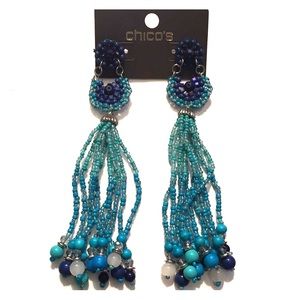 Chico’s blue dangle Earrings